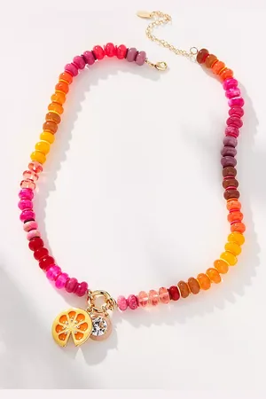 Anthropologie Collier à breloques en perles par en