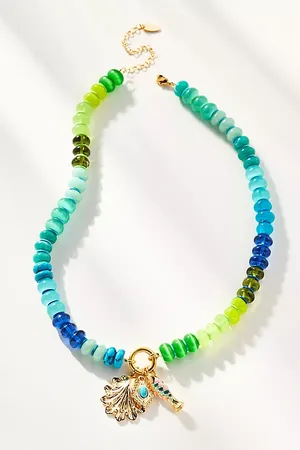 Anthropologie Collier à breloques en perles par en