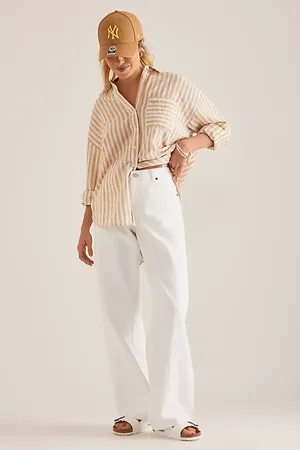 Dr Denim Jeans Relaxed Taille Basse Hill en , pour femme