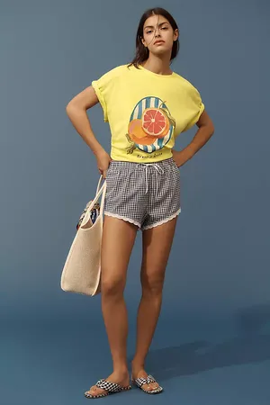 Maeve Elizabeth Rachael x Anthropologie T-Shirt Graphique Pamplemousse Manches Courtes par en