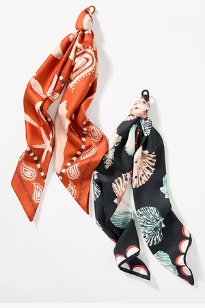 Anthropologie Foulards pour cheveux imprimés palmiers, lot de 2 par en