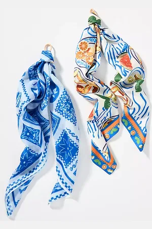 Anthropologie Foulards pour cheveux Bright Icon, lot de 2 par en