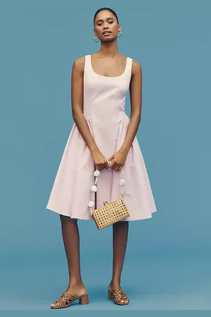 Anthropologie Robe mi-longue sans manches à encolure dégagée et