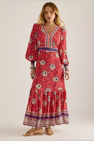 Queens OF Archive Robe longue à fleurs Maggie