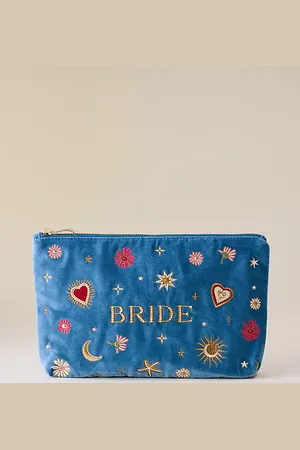 ELIZABETH SCARLETT Pochette Brodée Mariée chez Anthropologie