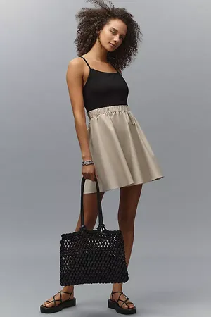 Maeve Robe Mini Débardeur Tricoté Twofer en