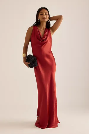 Anthropologie Robe Longue Gracie à Col Bénitier en