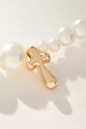 Anthropologie Collier avec monogramme en perle par