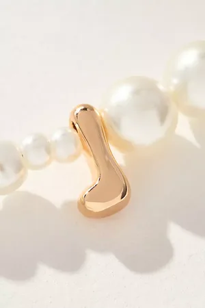 Anthropologie Collier avec monogramme en perle par