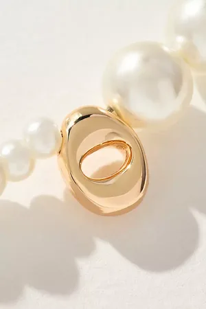 Anthropologie Collier avec monogramme en perle par