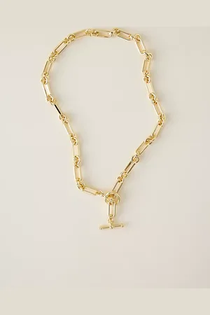 Anthropologie Collier T-Bar à Chaîne Épaisse en chez