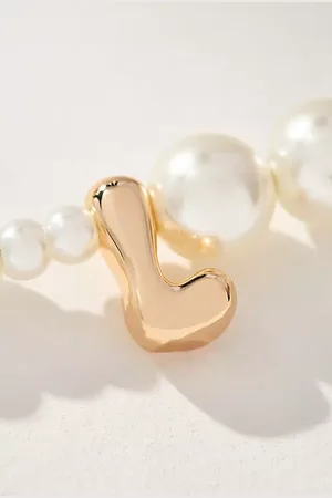 Anthropologie Collier avec monogramme en perle par