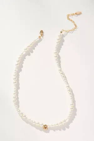 Anthropologie Collier avec monogramme en perle par