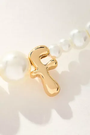 Anthropologie Collier avec monogramme en perle par