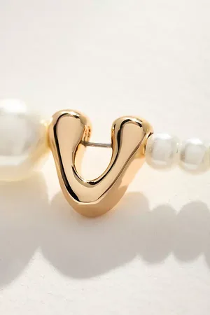 Anthropologie Collier avec monogramme en perle par