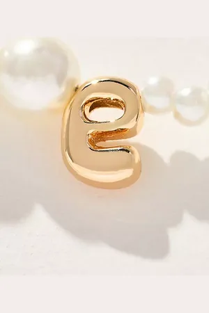 Anthropologie Collier avec monogramme en perle par