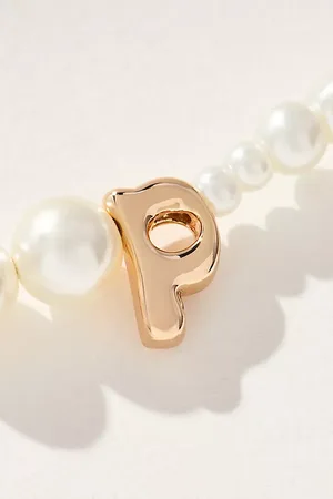 Anthropologie Collier avec monogramme en perle par