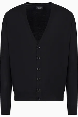 Giorgio Armani Cardigan boutonné en laine vierge