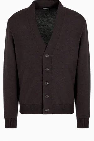 Giorgio Armani Cardigan boutonné en laine vierge