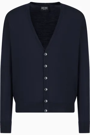 Giorgio Armani Cardigan boutonné en laine vierge