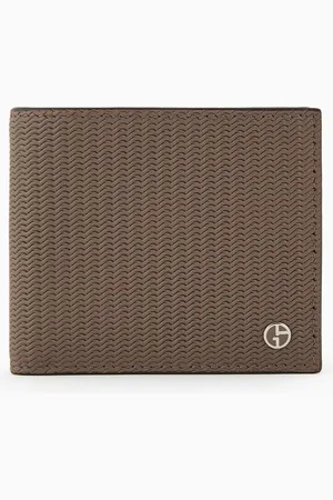 Giorgio Armani Portefeuille à deux volets en cuir imprimé