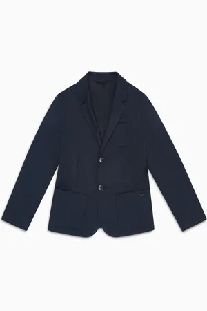 Emporio Armani Veste à simple boutonnage en velours côtelé