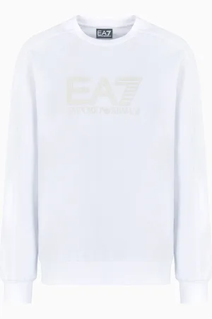 EA7 Sweat-shirt ras-du-cou Visibility en coton