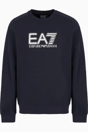 EA7 Sweat-shirt ras-du-cou Visibility en coton