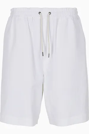 Giorgio Armani Bermuda en toile lyocell et coton à devant plat