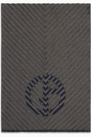 Giorgio Armani Étole en soie et laine vierge jacquard