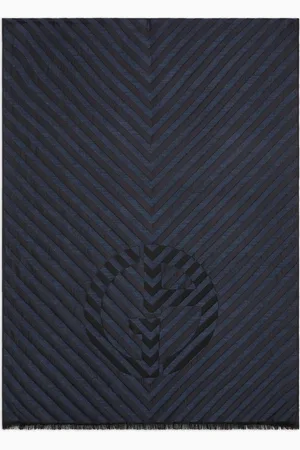 Giorgio Armani Étole en soie et laine vierge jacquard