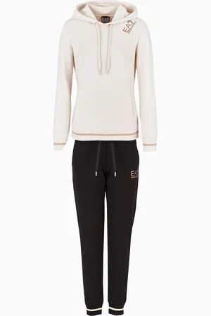 EA7 Survêtement Core Lady en coton stretch