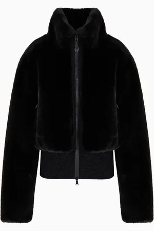 EA7 Veste de ski en tissu effet fourrure