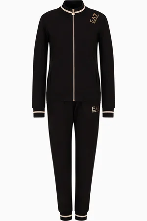 EA7 Survêtement Core Lady en coton stretch