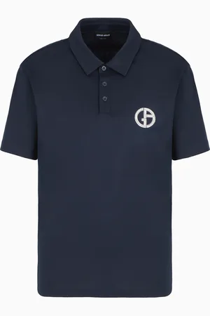 Giorgio Armani Polo à manches courtes en interlock de coton