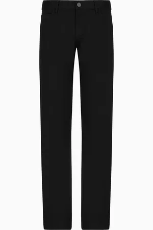 Giorgio Armani Pantalon 5 poches coupe classique en coton stretch