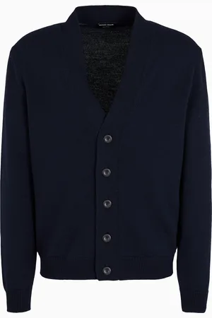 Giorgio Armani Cardigan boutonné en laine vierge
