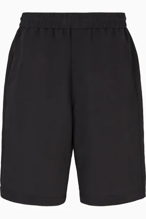 Giorgio Armani Bermuda en toile de viscose et lin