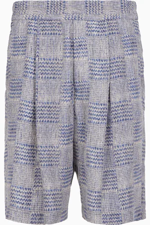 Giorgio Armani Bermuda en cupro imprimé