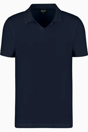 Giorgio Armani Polo à manches courtes en jersey de viscose stretch