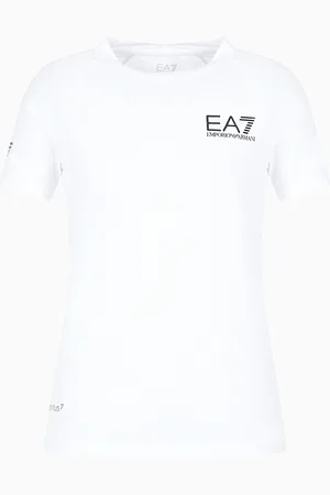 EA7 T-shirt ras-du-cou Tennis Pro en tissu technique VENTUS7