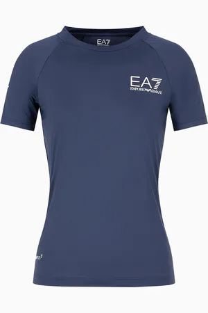 EA7 T-shirt ras-du-cou Tennis Pro en tissu technique VENTUS7