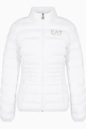EA7 Veste matelassée Core Lady en tissu technique recyclé avec capuche