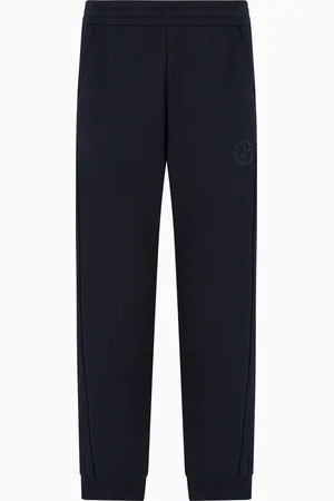 Giorgio Armani Pantalon de jogging en coton molletonné et cachemire