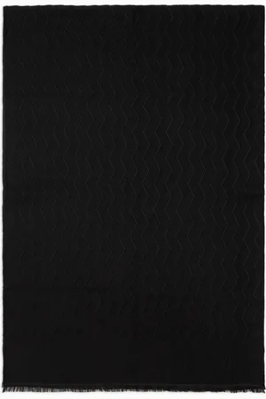 Giorgio Armani Étole en soie et laine vierge jacquard