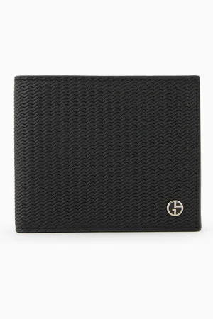 Giorgio Armani Portefeuille à deux volets en cuir imprimé