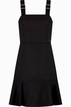 Armani Exchange Robe courte en tissu satiné mat