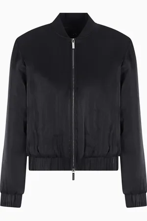 Armani Exchange Blouson aviateur en tissu satiné pailleté