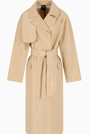 Armani Exchange Trench-coat avec ceinture en tissu brillant