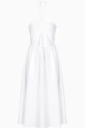 Armani Exchange Robe longuette en lin et coton